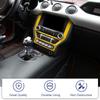 Car Central Control Navigation Panel Decorative Cover Stickers Fit For Ford Mustang 2015 Up ABS Interior Accessories