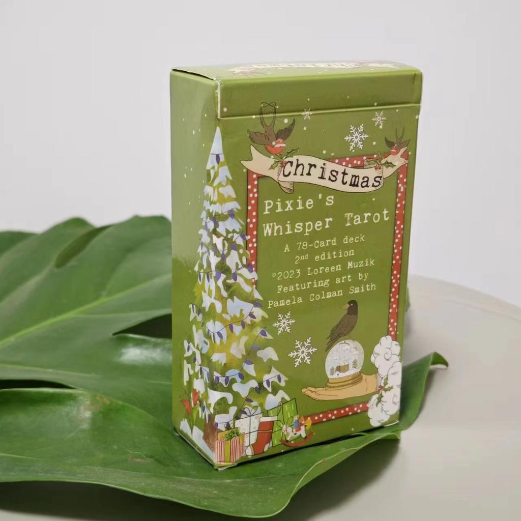 12*7cm Pixie's Whisper Tarot Deck Christmas Edition Limited Release, 78 Tarot Cards with 10+ Different Types of Card Back