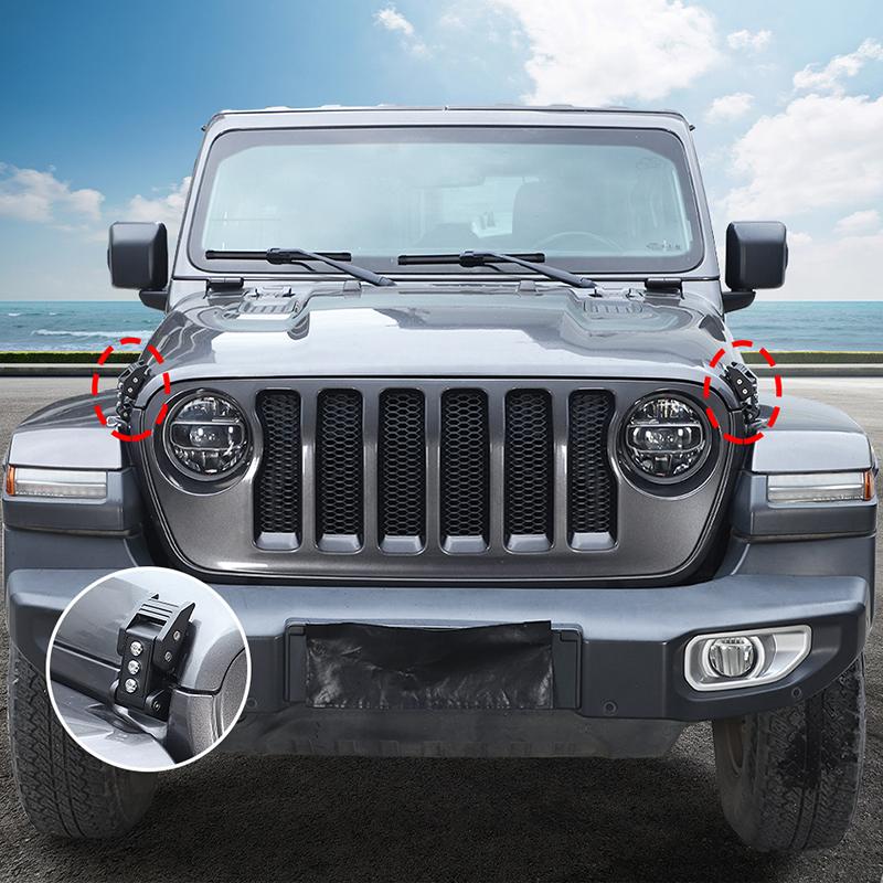 Engine Hood Latches Locking Hood Catch Kit Metal Hood Locks Fit for Jeep Wrangler JK JL JT