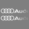 For B  Car Styling PVC Logo Side Body Fender Windshield Trunk Bumper Sticker RS S Line A3 A4 A5 A6 A7 Quattro Q2 Q3 Q5 Q7