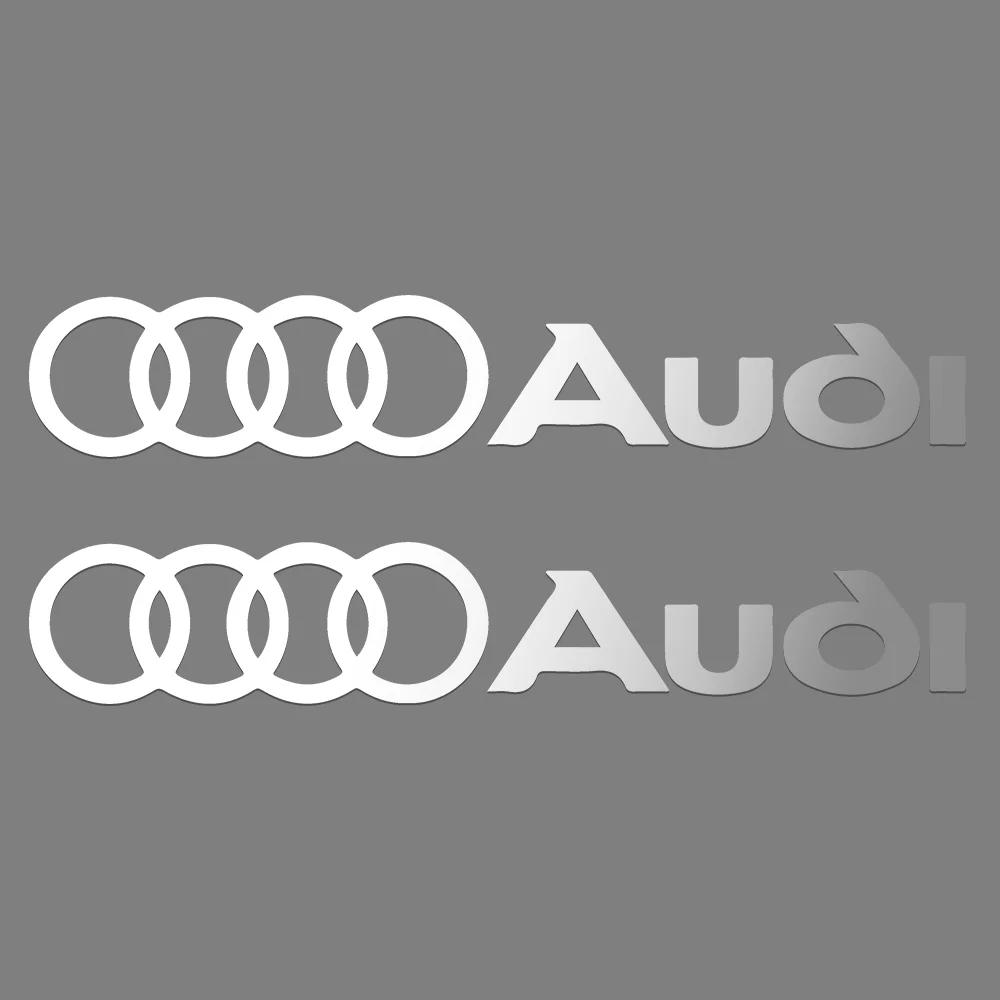For B Car Styling PVC Logo Side Body Fender Windshield Trunk Bumper Sticker RS S Line A3 A4 A5 A6 A7 Quattro Q2 Q3 Q5 Q7