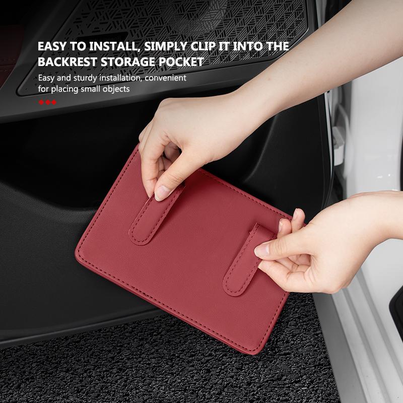 PU Leather Car Seat Side Door Storage Box Phone Pocket Pouch For Alfa Romeo 159 Giulietta Giulia 147 Mito 156 159 166 GT Stelvio