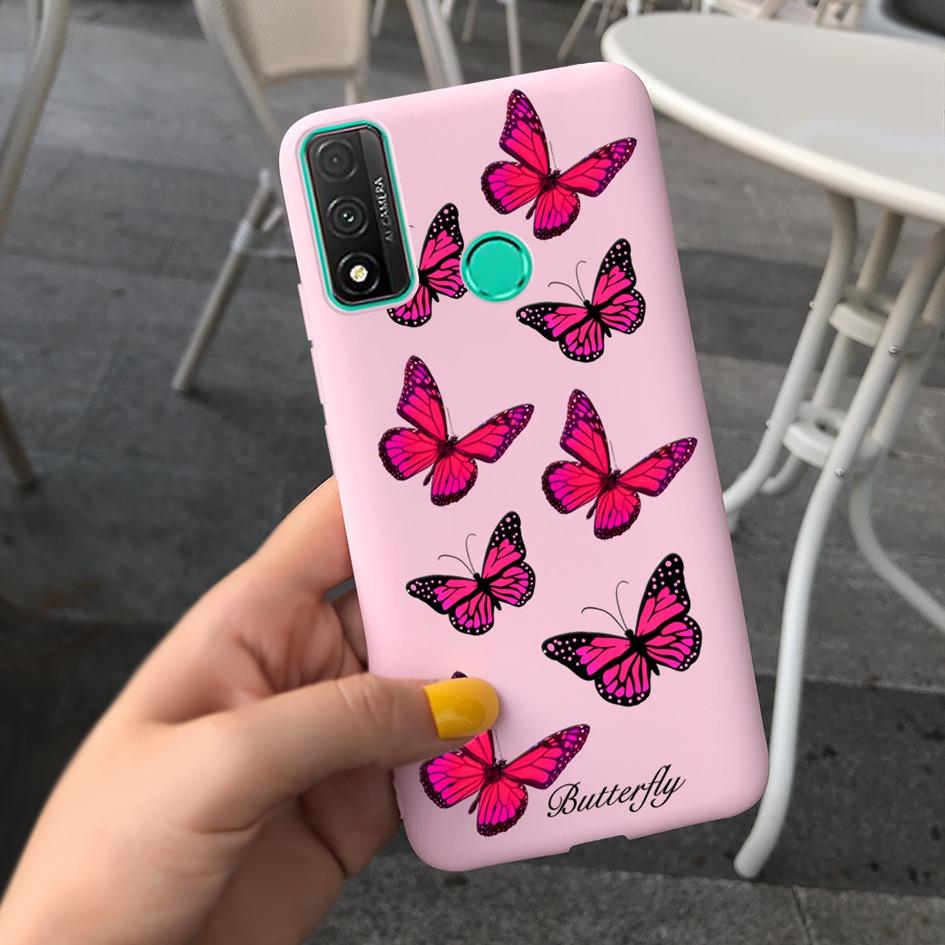 For Funda Huawei P Smart 2020 Case Coque Popular Lavender Flower Phone Case For Huawei P Smart 2020 6.21" Soft Shockproof Bumper