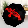 1pc The Crow Automatic Umbrella | Portable Foldable 8-Rib Manual Open, Cute Halloween & Christmas Gift for Outdoor, Casual Accessory, Durable Canopy y