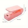 1pc Mini Vacuum Food Sealer Machine with Digital-like Operation, Cordless Portable Handheld Device,One-Touch Seal System