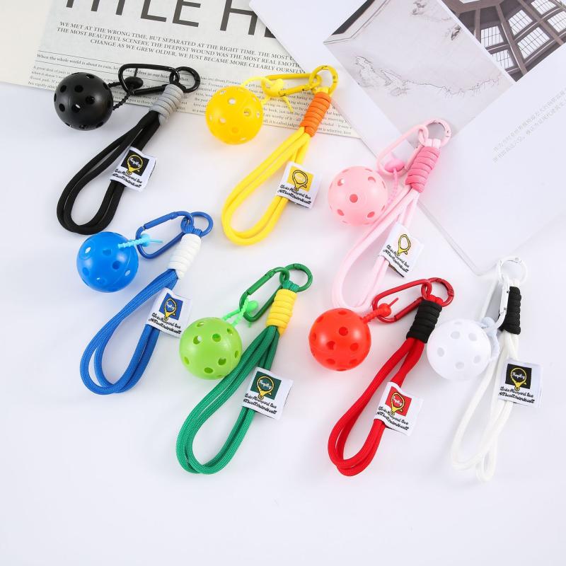 Pickleball Bag Tag Keyring Portable Pickball Pendant For Party Hoilday Handbag Birthday Gift Car Keychain Accessories