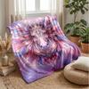 Fantasy Horse Garden Theme blanket Lightweight Warm Flannel Blanket Decorative Throw Blanket for Home Decoration