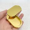 Mini Compact Size Slide Lid Balm Box Zinc Alloy Mini Fragrance Container  DIY Custom Decoration
