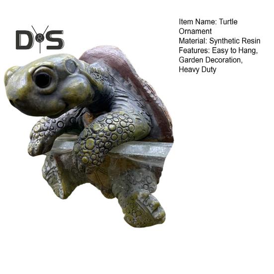 Статуэтка черепахи, цветочный горшок, ваза, подвесной подвесной кашпо, черепаха, смоляная статуэтка животного, скульптура, украшение для внутреннего и наружного сада, орнамент