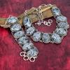 Pinolith Gemstone Lavish Bracelet & Necklace, 925 Solid Sterling Silver Jewelry Set, Adjustable Jewelry Set Handmade Silver Jewelry Gift For Friend