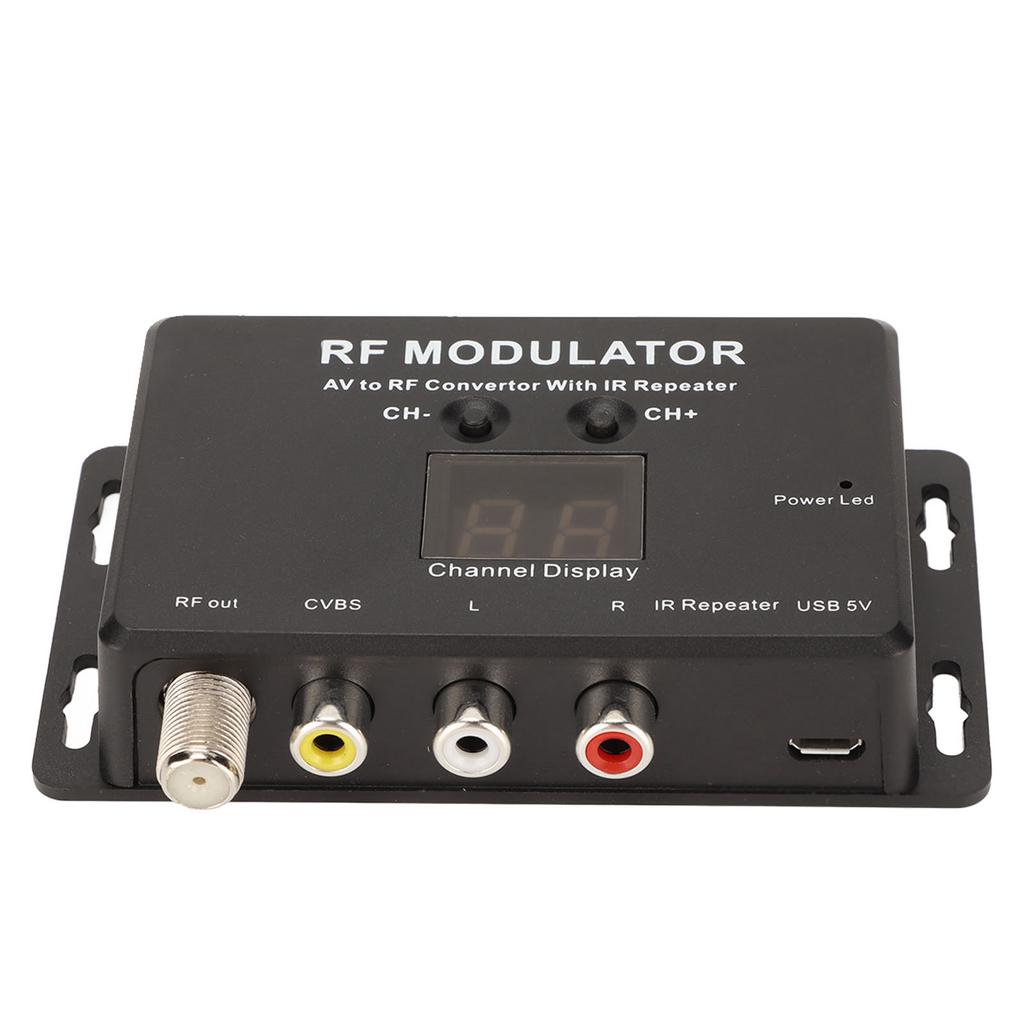 RF Modulator Professional PAL NTSC 21 Channel AV to RF Convertor for Set Top Box DVR DVD