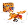 409PCS Fire Dragon Building Blocks Flying Dragon Animal Model Bricks Creative Desktop Decoration Boy DIY Toys Kids Holiday Gifts