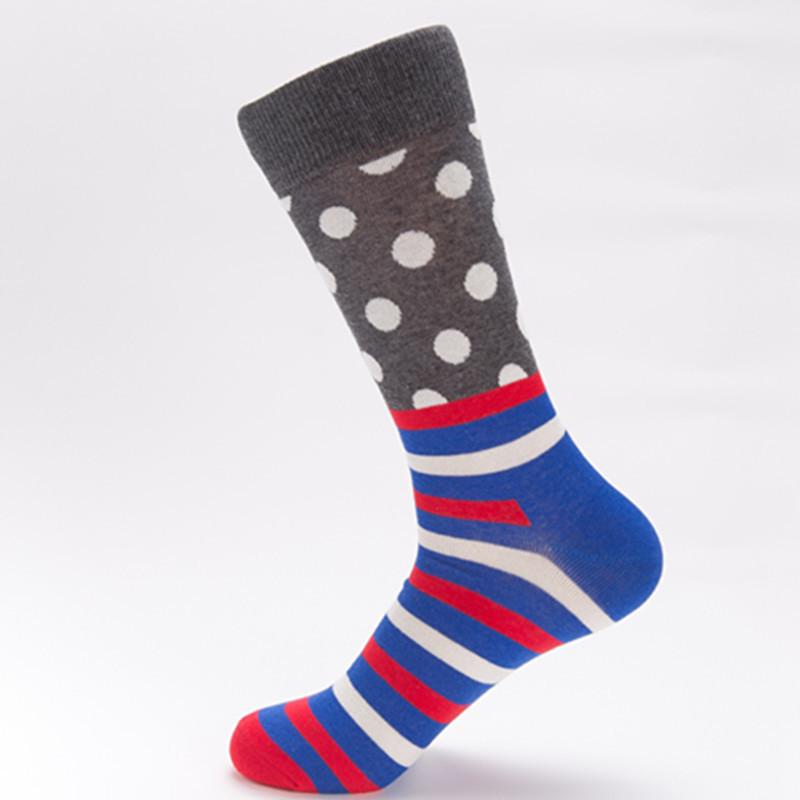 Хлопковые носки до середины икры в горошек Happy Socks для пар - Коллекция Осень-Зима