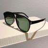 Fashion Pilot Oversized Sunglasses Woman Personality Double Bridges Sun Glasses Female Retro Mirror Eyewear UV400