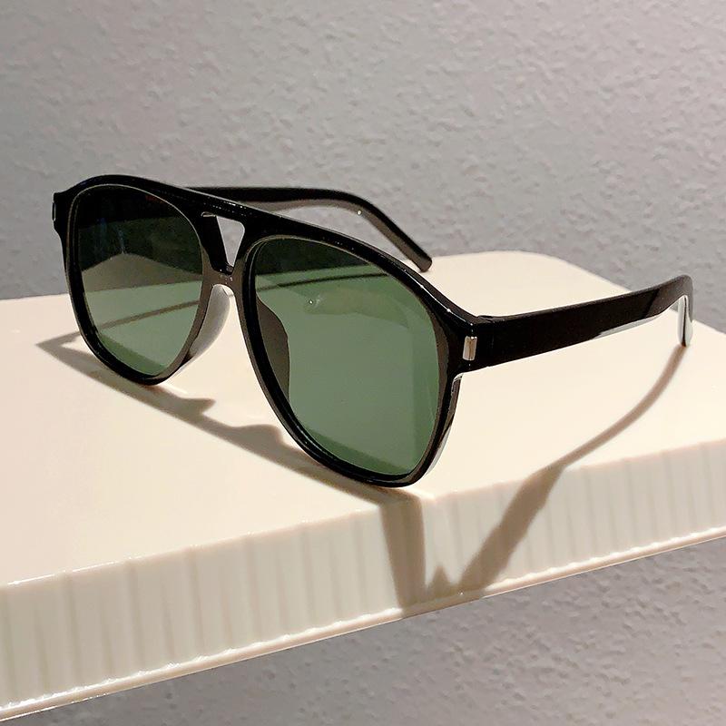 Fashion Pilot Oversized Sunglasses Woman Personality Double Bridges Sun Glasses Female Retro Mirror Eyewear UV400