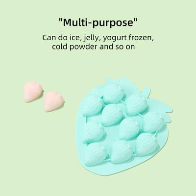 3D Клубничный кубик льда силиконовая форма для выпечки шоколадные конфеты форма из глины смолы ручная работа инструменты для украшения кексов на вечеринку