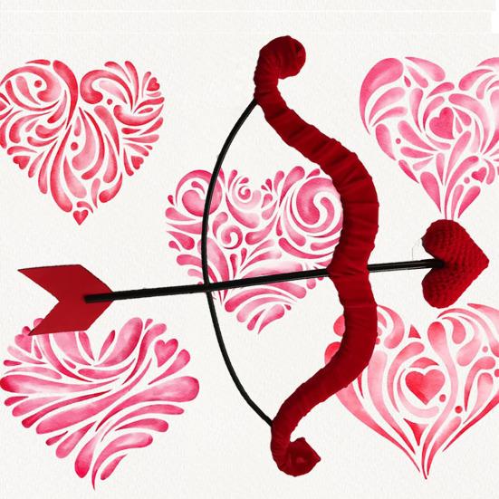 Унисекс Мини Набор Купидона с Луком и Стрелами Аксессуар для Косплея для Взрослых и Подростков на День Святого Валентина, Хэллоуин, Костюмированную Вечеринку