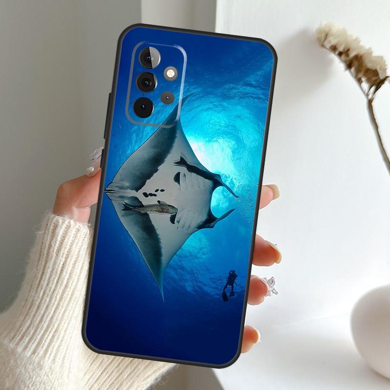 Чехол для телефона Animal Manta Ray для Samsung Galaxy A51 A71 A12 A22 A32 A52 A72 A13 A23 A33 A54 A53 A34 A73 A21S A52S
