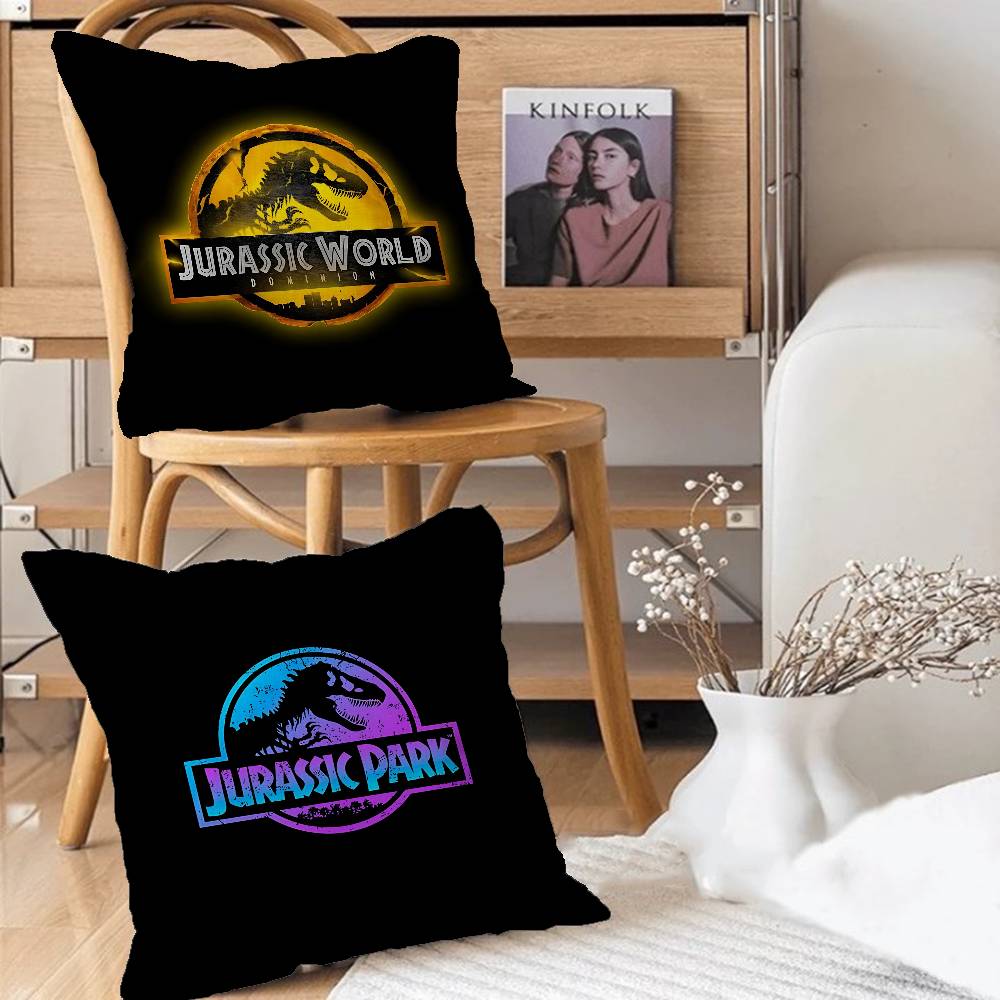 Movie J-JurasskS P-Park D-Dinosaur Pillow Case Removable Washable Cushion Cover – All-Season Soft Linen