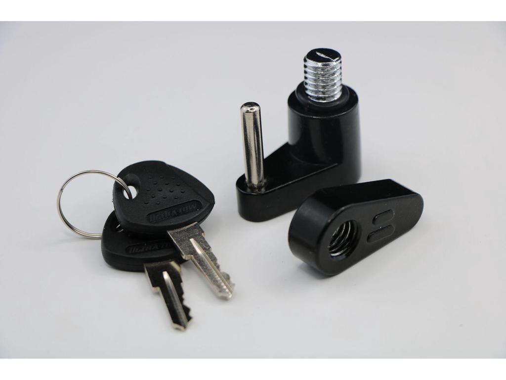 Gold 1/4" Copper Plated Tow Hitch and Coupler Lock for Trailers and RVs