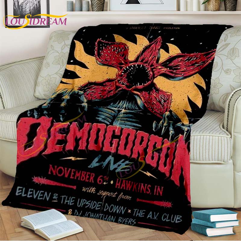 Одеяло «Очень странные дела», фланелевое одеяло с героями мультфильмов «Демодоги», одеяло ужасов для гостиной, дивана-кровати, детский подарок, домашний декор