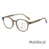 New Retro Progressive Multifocal Round Reading Glasses Far and Near Dual-purpose Presbyopia Glasses Anti Blue Light Eyewear