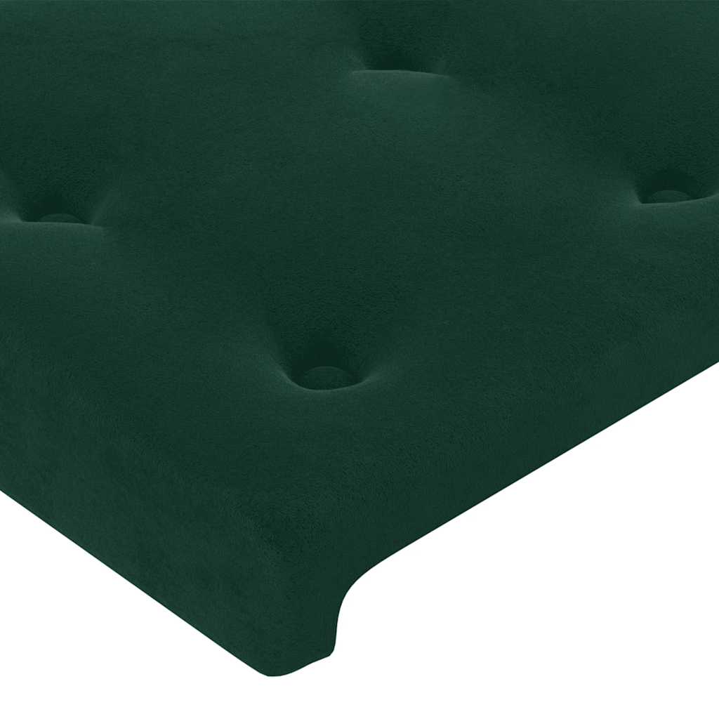 Headboard with Ears Dark Green 147 x 16 x 78 88 cm Velvet