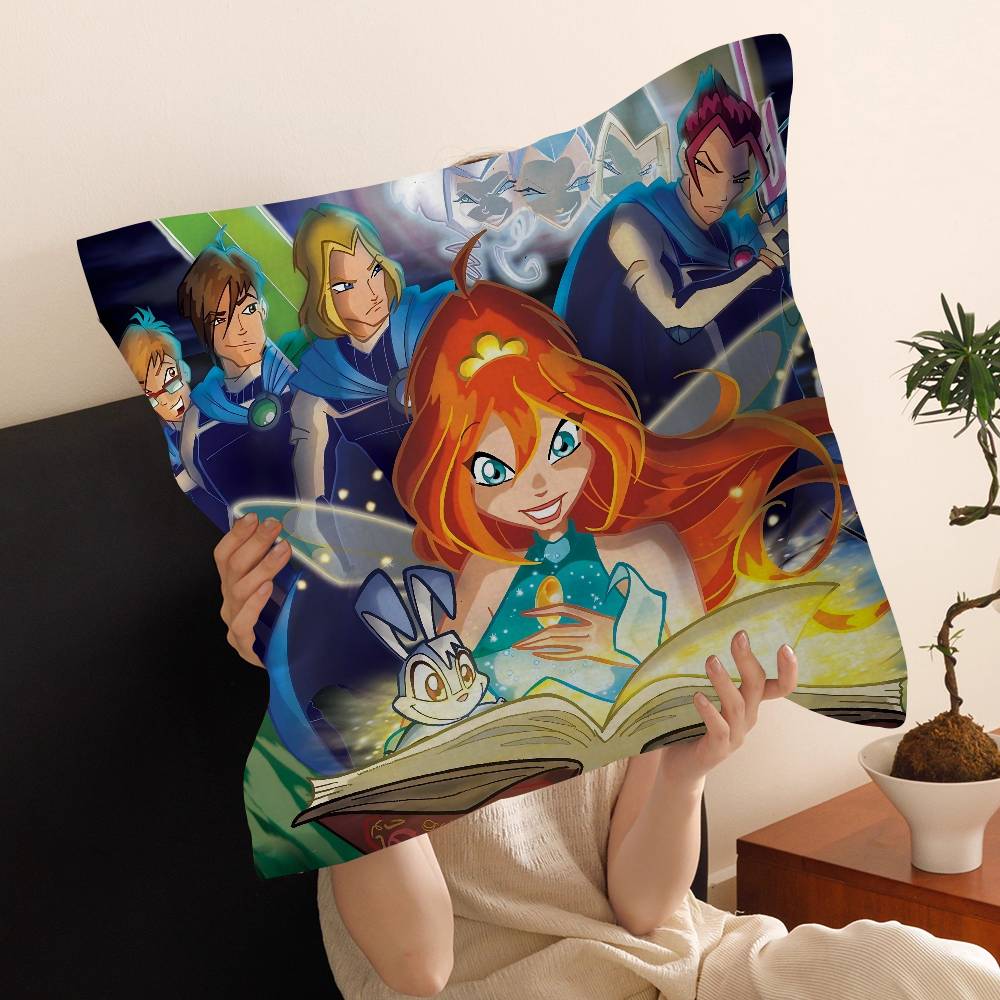 Мультяшная W-Winx Милый Клуб Наволочка Декоративная Подушка Диван Домашний Декор чехол наволочки