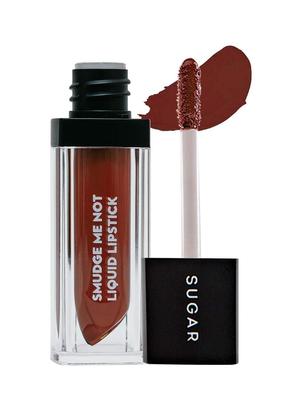 SUGAR Cosmetics Стойкая жидкая помада Smudge Me Not 13 Очарованная нюдом (Персиковый нюд), 4,5 мл