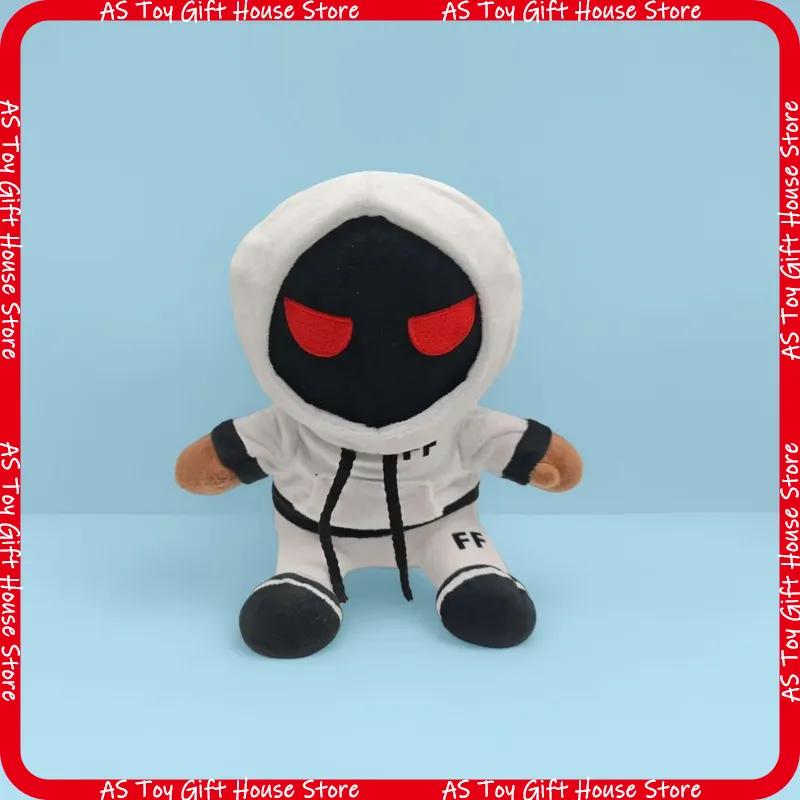 Foltyn Family Roblox Plush Toy White Hooded Stuffed Figure Game Peripheral Soft Plush Doll Gift For Game Fans Room Decor