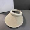 Visors Beach Hat Large Eaves Empty Top Hat Sweet Straw Hat