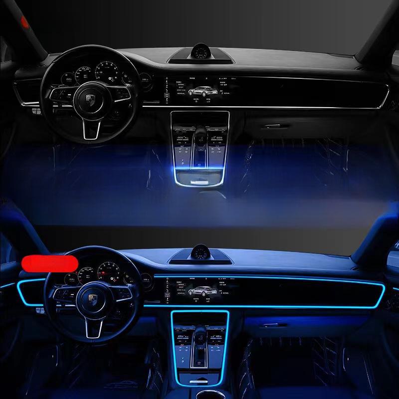 Светодиодная USB-лента для салона автомобиля - Атмосферное и холодное освещение, Беспроводная установка