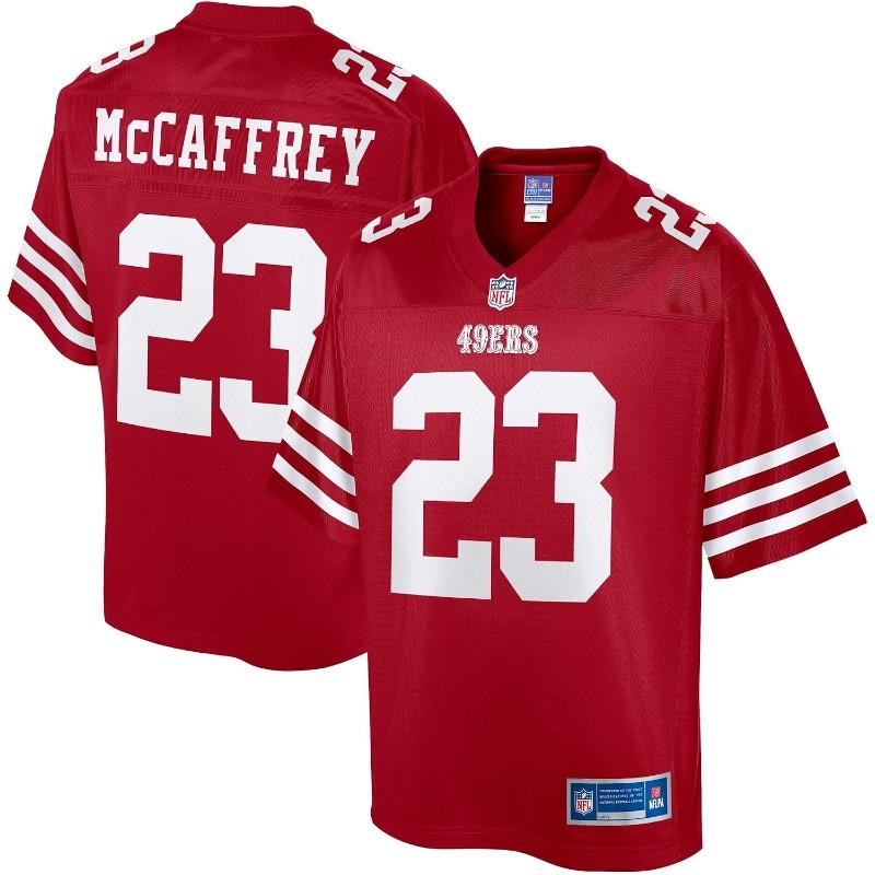 Мужской Christian McCaffrey Алый San Francisco 49ers