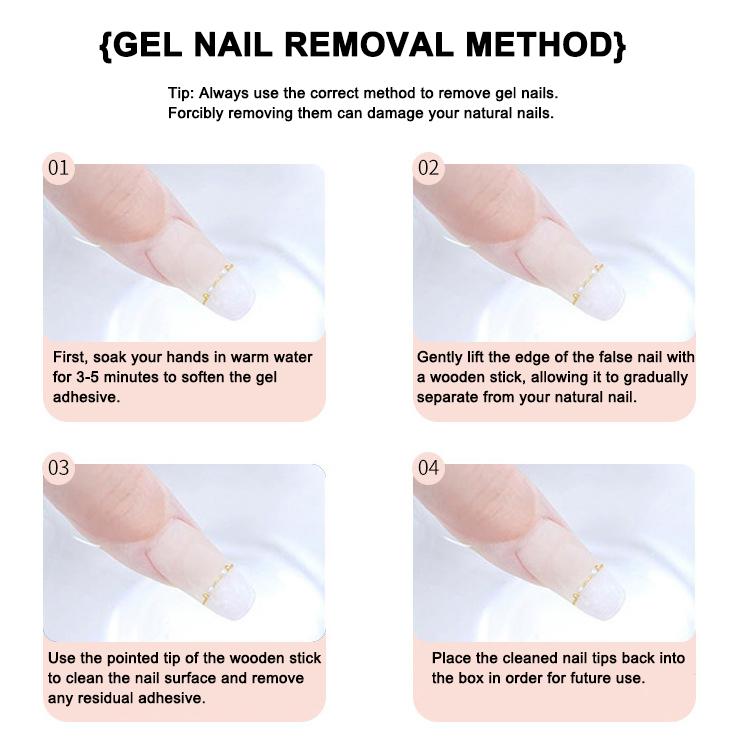 Medium Square Dark Gothic Press On Nails Punk Glossy Reusable Gel Press On Acrylic Glue On Fake Nail Reusable Full Cover Stick On Nails for Women