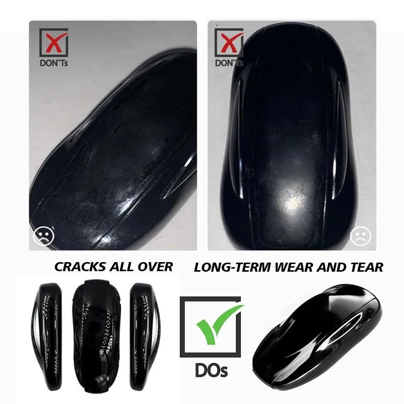 KEYECU Replacement Keyless Smart Remote Car Key Shell Case Cover fits For Tesla Model X 2016-2023