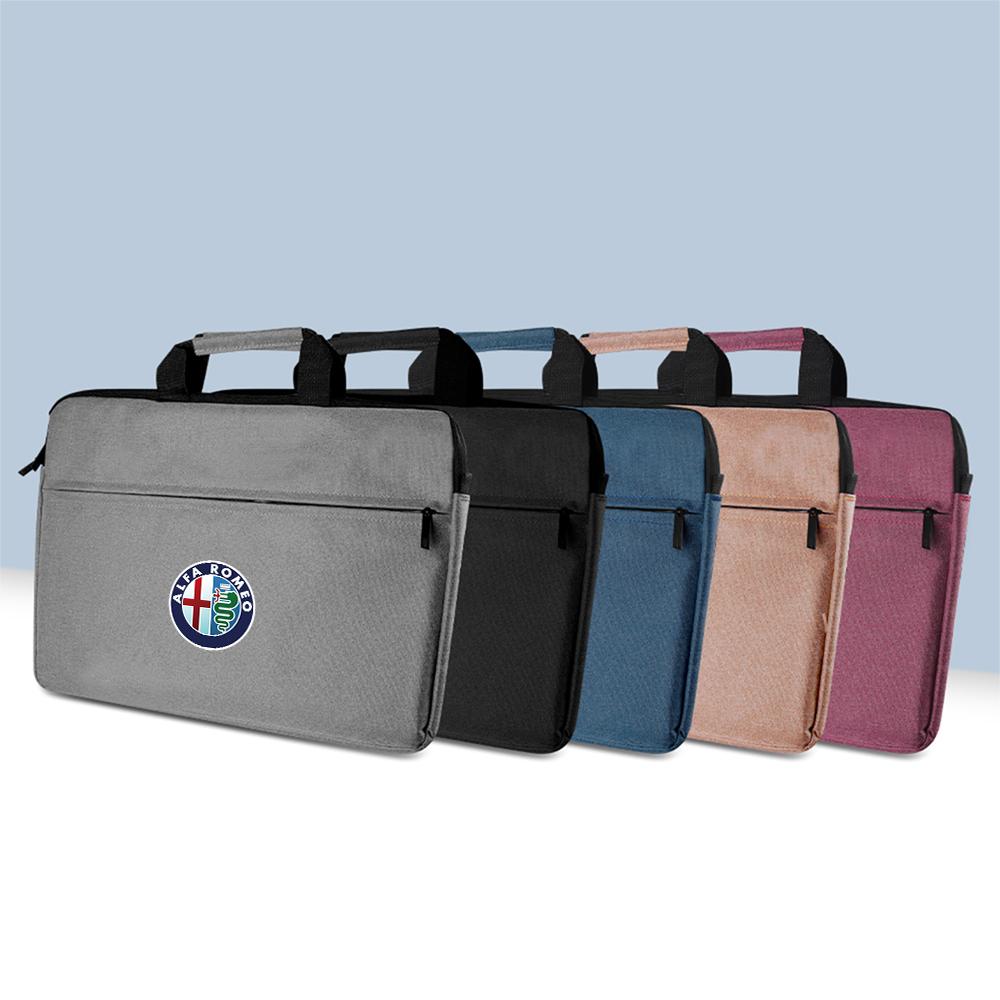 YYCE3 16 Inch Laptop Bag Sleeve Case Shoulder HandBag Notebook Pouch Briefcases For Alfa Romeo Giulia Sportiva MiTo Giulietta 156 159