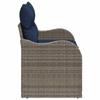 Garden Sofa with Cushions 121 x 62 x 69 cm Poly Rattan