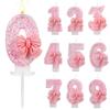 1Pc Paraffin Candles Age Focus Bow Birthday Candles Sweet Cake Decorations Birthday Parties
