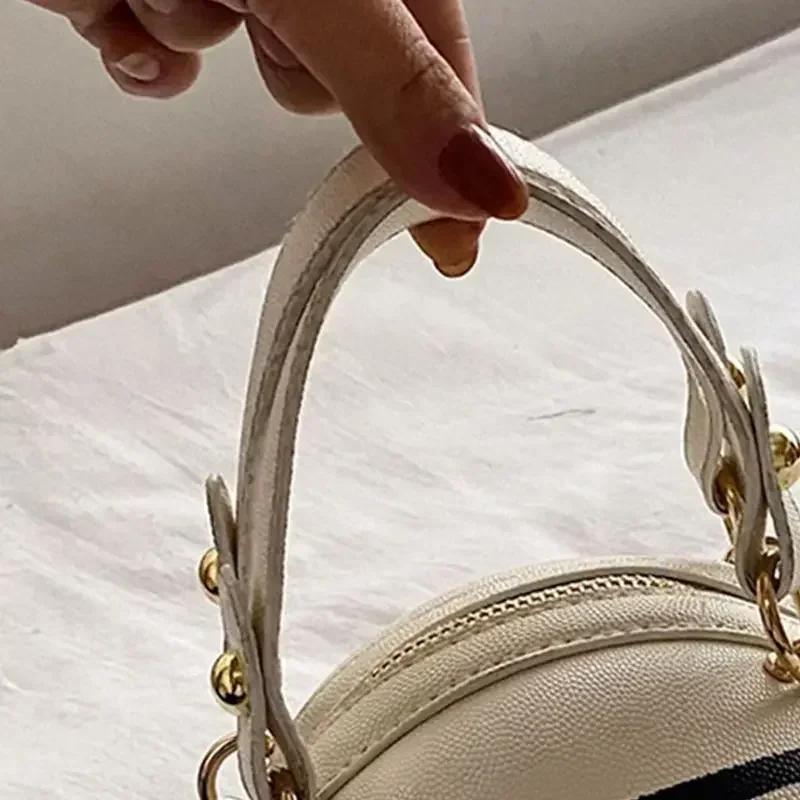 Женская супер популярная персонализированная баскетбольная сумка, новая универсальная сумка через плечо, корейский выпуск, круглая сумка