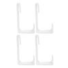 4PCS RV Curtains Holder With Screwdriver White ABS Side Curtain Hold Down Curtain Track Clips for RV Window Curtain