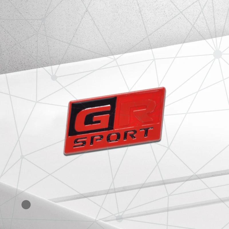 3D Auto Metal GR Sport Badge Car Steering Wheel EFTG7 Emblem Sticker LOGO Decor For Toyota GR Corolla CHR Camry Prius Supra Yaris RAV4