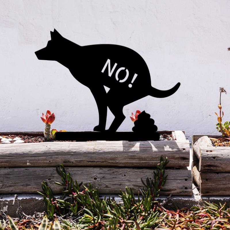 Don't Poop Yard Sign,  No Allowed Poop Spike Guides, Garden Decorative Stake for Lawn Yard,Keep Your Dog Off Grass Sign (Dog)