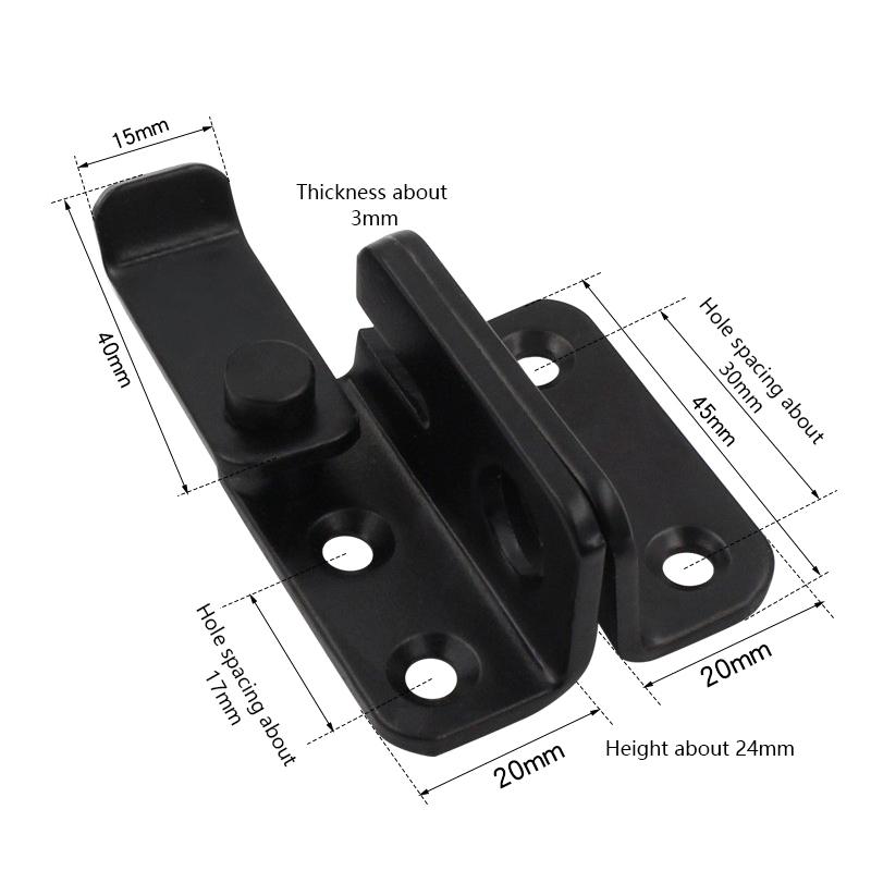 Stainless Steel Sliding Door Lock Bolts Anti-Theft Catch Lock Sliding Bolts Lock Padlock Clasp Gate Safety Lock Home Hardware