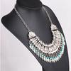 Style Ethnic Simulation Gemstone Decoration Tassel Design Women Necklace