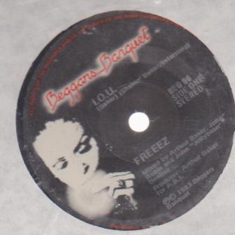 7-дюймовая пластинка FREEEZ - I.O.U. BEG96 Beggars Banquet 1983 Новая Зеландия Танцевальная и Электронная Б/У