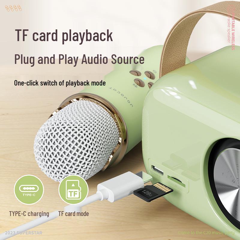 Ретро Bluetooth-колонка со встроенным портативным микрофоном - Мини-беспроводная колонка в подарок