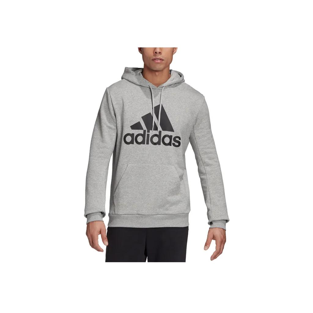 Adidas Повседневный спортивный пуловер с капюшоном для мужчин, серый GC7341