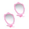 Makeup Mirror Handheld Mirror for Cosmetic Use 2Pcs Foldable Portable Design