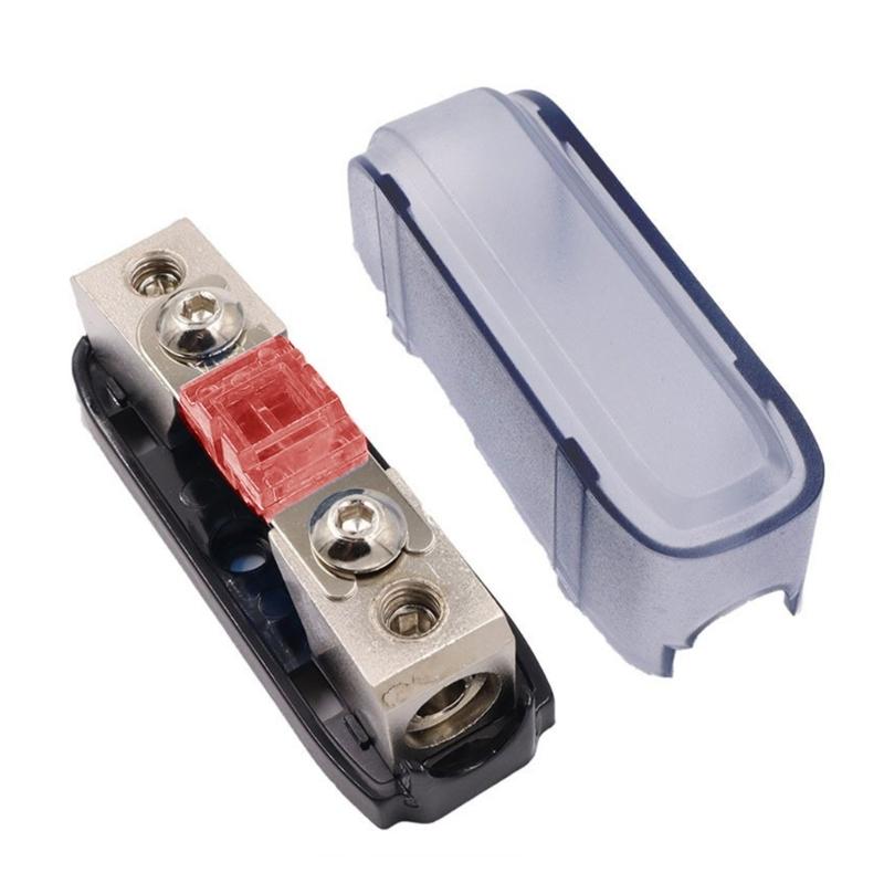 Alloy Mini Sandblasted Fuses Holder Space Saving for Auto Sound System Circuit Protection & Easy Installation