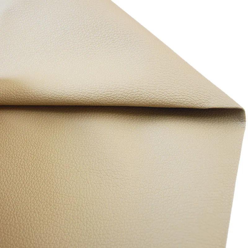 100x140cm Litchi PU Leatherette Faux Synthetic Leather Fabric for Sewing Bow Bag Brooches Sofa Car DIY Handwork Material Sheets